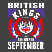 British Kings Are Born In September Vintage T-shirt | Artistshot