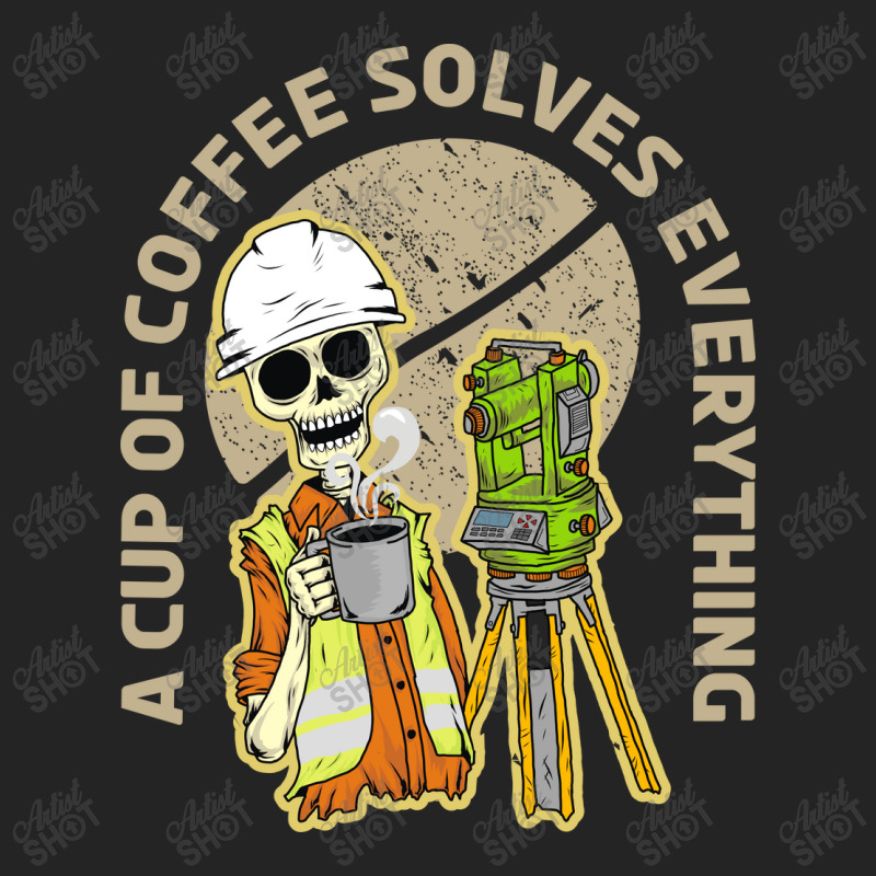 Surveyor And Coffee 3/4 Sleeve Shirt by azmth | Artistshot