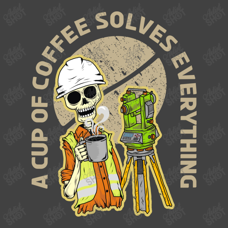 Surveyor And Coffee Vintage T-Shirt by azmth | Artistshot