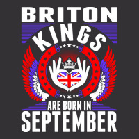 Briton Kings Are Born In September Vintage Hoodie | Artistshot