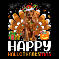 Cocker Spaniel Dog Halloween Christmas Happy Hallothanksmas T Shirt Toddler 3/4 Sleeve Tee | Artistshot