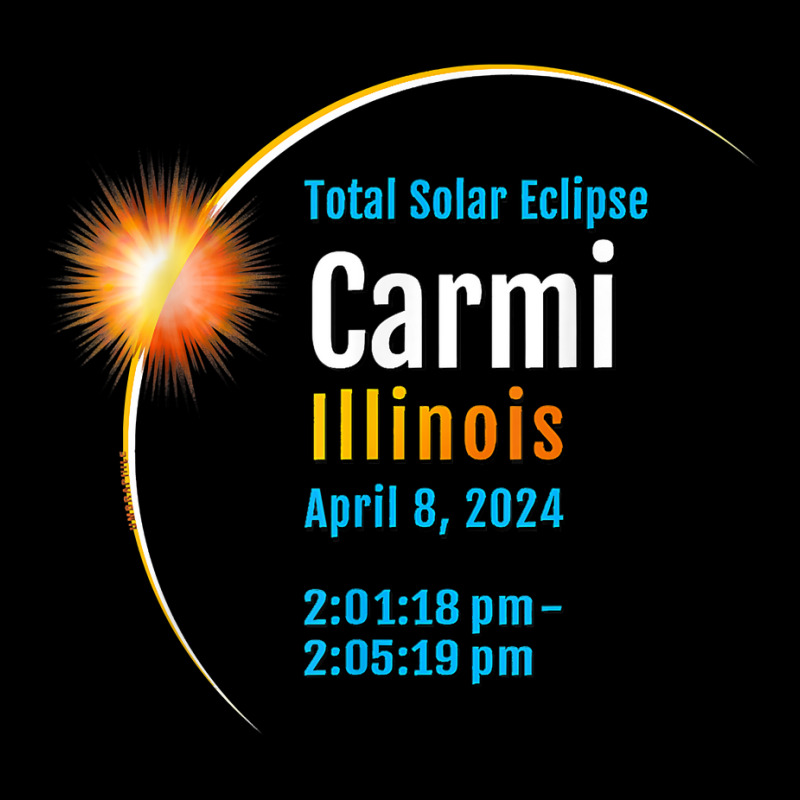 Carmi Illinois Il Total Solar Eclipse 2024  1  T Shirt Adjustable Cap by kewisharemeliadq | Artistshot