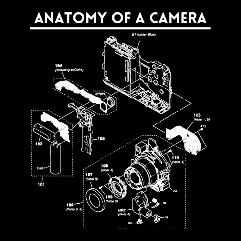 Photographer T  Shirt Anatomy Of A Camera Photographer Photography Tee Fleece Short by lizardgasp | Artistshot