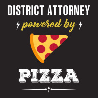 District Attorney Powered By Pizza Funny Gift Vintage Cap | Artistshot