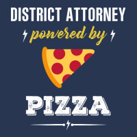 District Attorney Powered By Pizza Funny Gift Men Denim Jacket | Artistshot