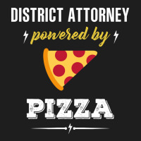 District Attorney Powered By Pizza Funny Gift Classic T-shirt | Artistshot