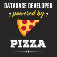 Database Developer Powered By Pizza Funny Gift Ladies Fitted T-shirt | Artistshot