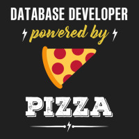 Database Developer Powered By Pizza Funny Gift Ladies Polo Shirt | Artistshot