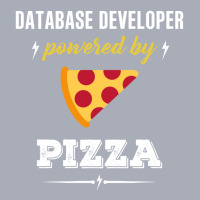 Database Developer Powered By Pizza Funny Gift Tank Dress | Artistshot