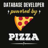 Database Developer Powered By Pizza Funny Gift Scorecard Crop Tee | Artistshot