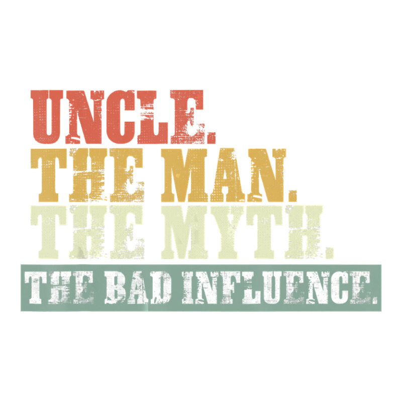Vintage Fun Uncle Man Myth Bad Influence Funny V-neck Tee | Artistshot