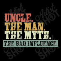 Vintage Fun Uncle Man Myth Bad Influence Funny Zipper Hoodie | Artistshot