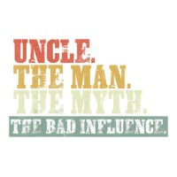 Vintage Fun Uncle Man Myth Bad Influence Funny Men's T-shirt Pajama Set | Artistshot