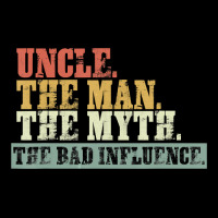 Vintage Fun Uncle Man Myth Bad Influence Funny Men's 3/4 Sleeve Pajama Set | Artistshot