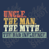 Vintage Fun Uncle Man Myth Bad Influence Funny Men Denim Jacket | Artistshot