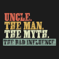 Vintage Fun Uncle Man Myth Bad Influence Funny Hoodie & Jogger Set | Artistshot