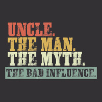 Vintage Fun Uncle Man Myth Bad Influence Funny Vintage Hoodie And Short Set | Artistshot