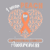 I Wear Peach For Endometrial Cancer Awareness Support Ribbon T Shirt Youth 3/4 Sleeve | Artistshot