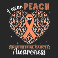 I Wear Peach For Endometrial Cancer Awareness Support Ribbon T Shirt Men's T-shirt Pajama Set | Artistshot