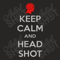 Keep Calm And Head Shot Ladies Fitted T-shirt | Artistshot