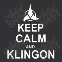 Keep Calm And Klingon Vintage Hoodie And Short Set | Artistshot