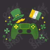 Irish Video Game Controller St Patricks Day Gamer Boys Girls Vintage Hoodie | Artistshot