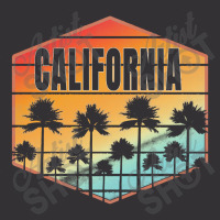 California Sunset Palm Trees Summer Vintage Short | Artistshot