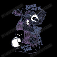 Black Coffee Black Soul Horror Scary Kids Cap | Artistshot