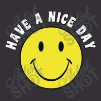 Retro Have A Nice Day Smile Happy Face Vintage Short | Artistshot