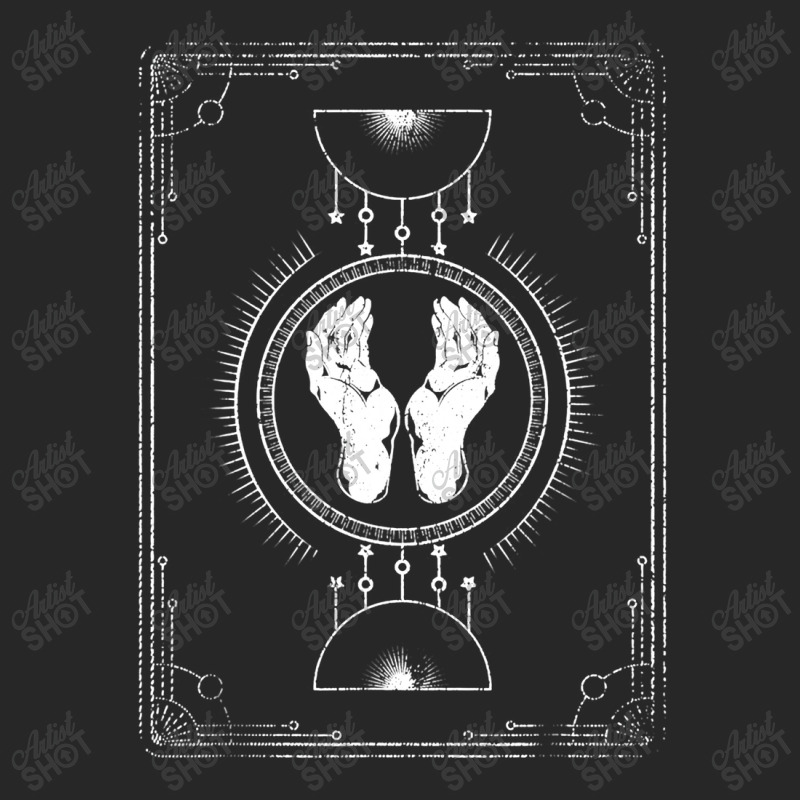 Tarot Card Hamsa Hand Wiccan Blackcraft Pagan Occult Men's T-shirt Pajama Set | Artistshot