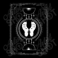 Tarot Card Hamsa Hand Wiccan Blackcraft Pagan Occult Fleece Short | Artistshot