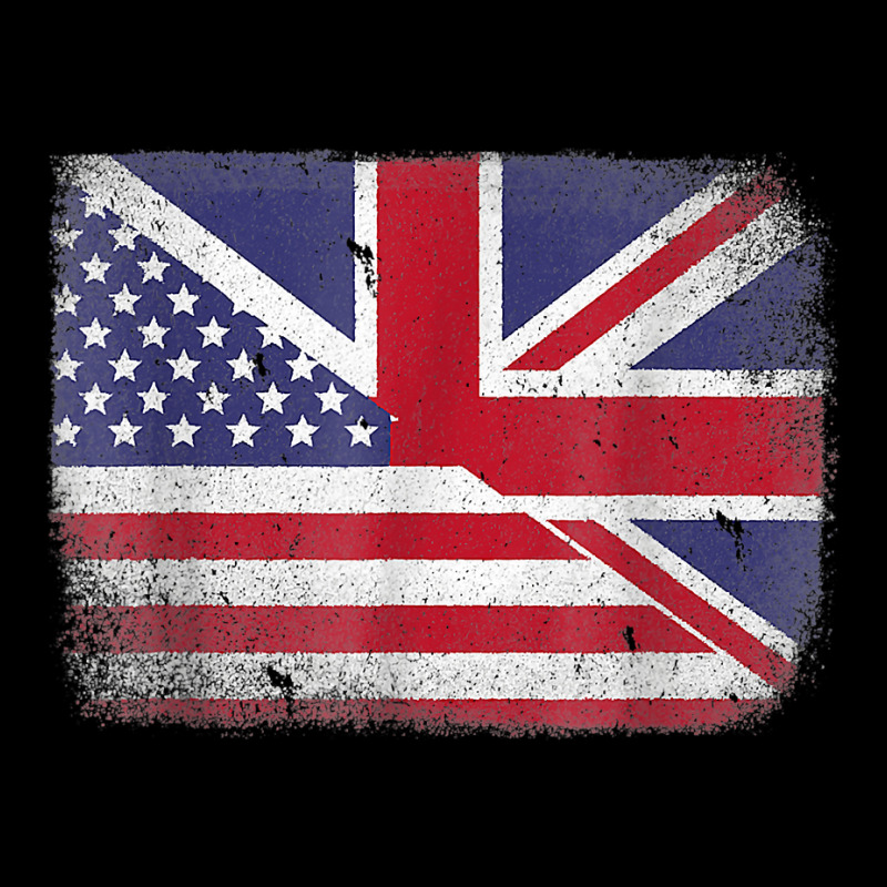 British American Flag Great Britain T Shirt Zipper Hoodie | Artistshot