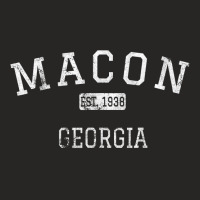 Macon Georgia Ga Vintage T Shirt Ladies Fitted T-shirt | Artistshot