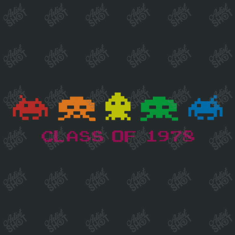 Funny Retro Space Invaders 'class Of 1978' Women's Triblend Scoop T-shirt by michaelnaher | Artistshot