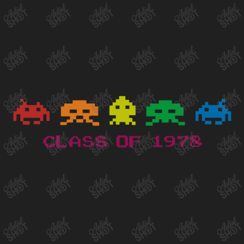 Funny Retro Space Invaders 'class Of 1978' Ladies Polo Shirt by michaelnaher | Artistshot