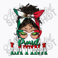 Proud Latina Messy Bun Mama T-shirt | Artistshot