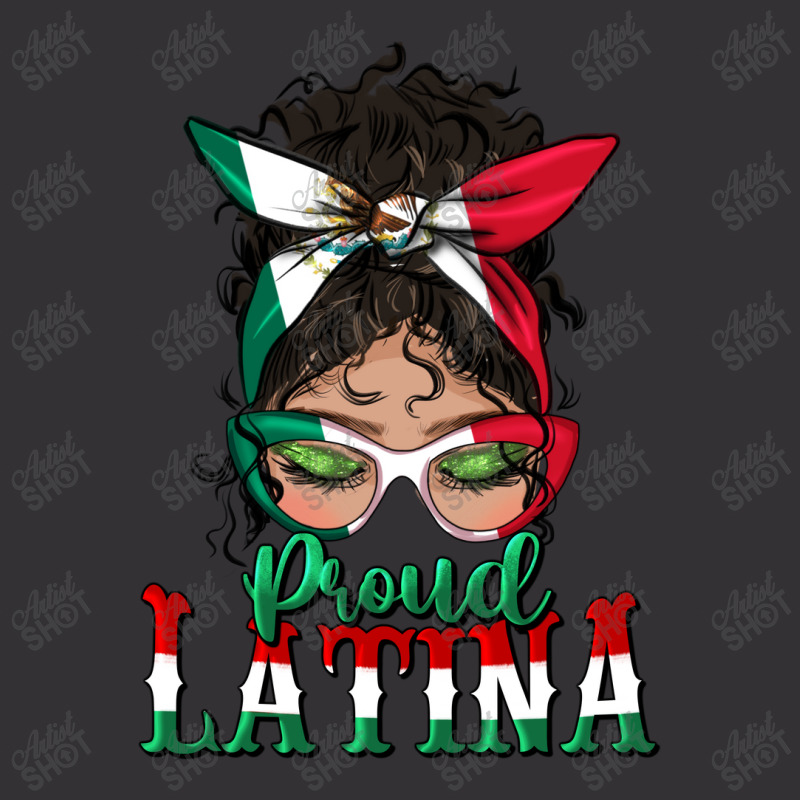 Proud Latina Messy Bun Mama Vintage Short by BundleAndBundleShop | Artistshot