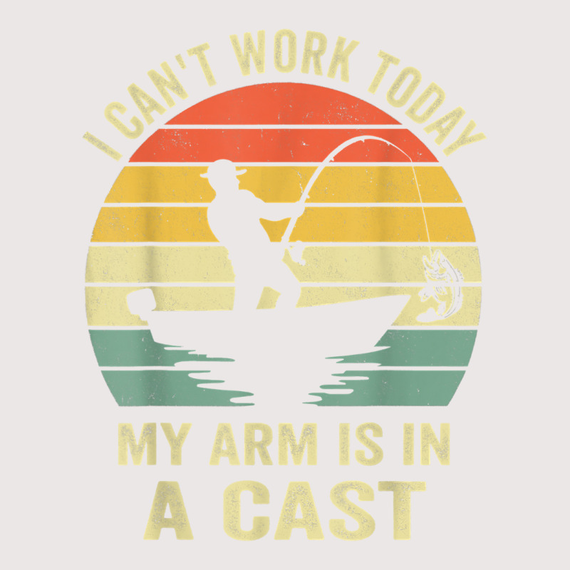 Men Can't Work Today My Arm Is In A Cast Shirt Funny Fishing T Shirt Pocket T-shirt | Artistshot