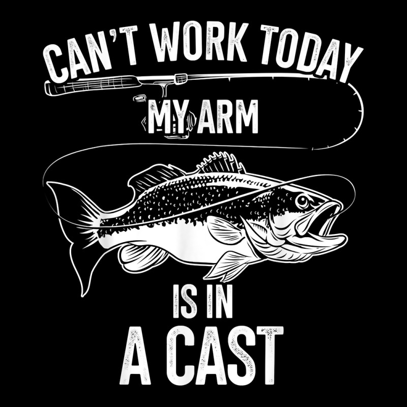 My Arm Is In A Cast Fishing Enthusiasts Fishing Themed Gift T Shirt V-neck Tee | Artistshot