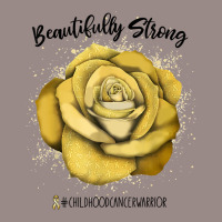 Beautifully Strong Childhood Cancer Warrior Rose T Shirt Vintage T-shirt | Artistshot