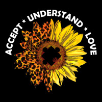 Accept Understand Love Sunflower Leopard Autism Teacher Adjustable Cap | Artistshot