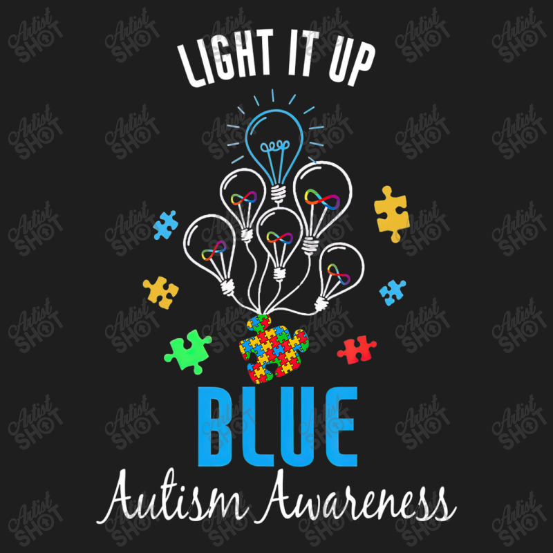 Autism Awareness Light It Up Blue Autism Awareness Classic T-shirt by LeiThompson | Artistshot