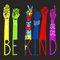 Autism Awareness Be Kind Sign Language Hand Talking Teachers Ladies Fitted T-shirt | Artistshot