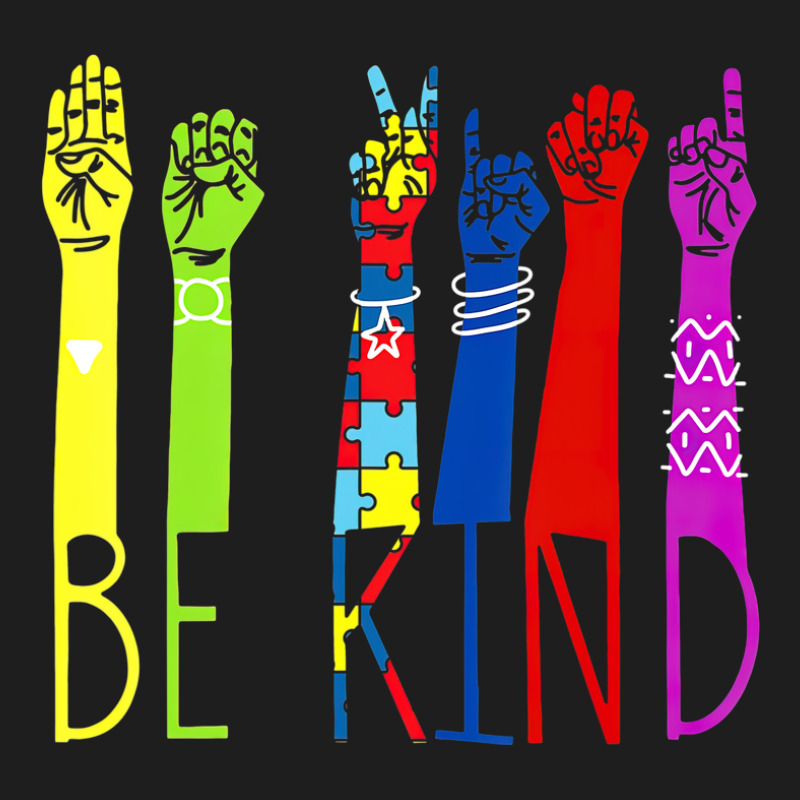 Autism Awareness Be Kind Sign Language Hand Talking Teachers Classic T-shirt by LindsayYuh | Artistshot