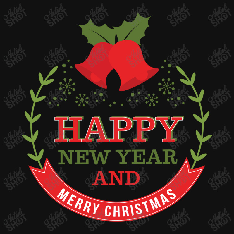 Happy New Year And Merry Christmas - Jingle Bells Pin-back Button | Artistshot