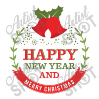 Happy New Year And Merry Christmas - Jingle Bells Sticker | Artistshot