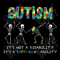 Autism Its A Different Ability Funny Dabbing Skeleton Men's 3/4 Sleeve Pajama Set | Artistshot