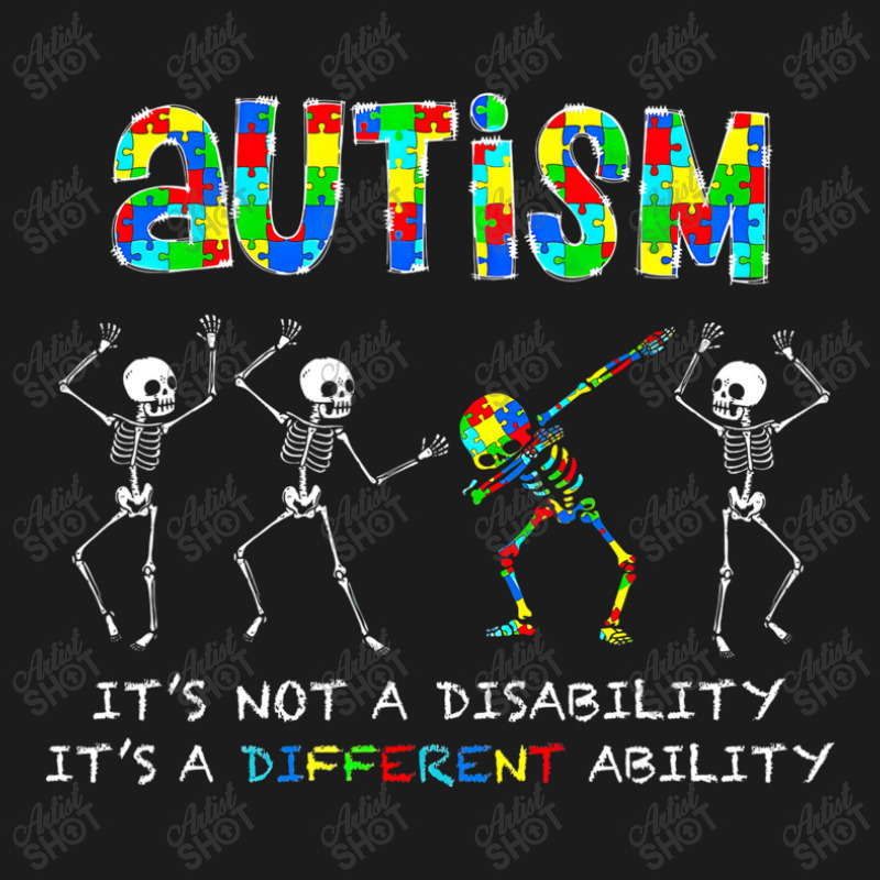 Autism Its A Different Ability Funny Dabbing Skeleton Hoodie & Jogger set by LeiThompson | Artistshot