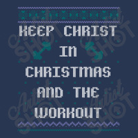 Keep Christ In Christmas And The Workout Bodybuilding Xmas Sweater Loo Ladies Denim Jacket | Artistshot