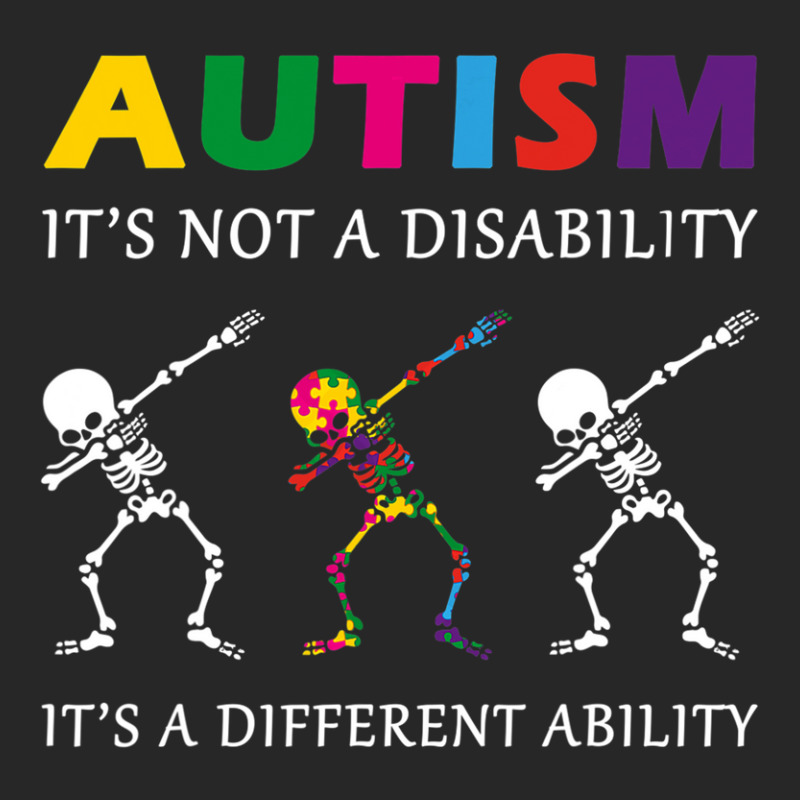 Autism Its Not A Disability Funny Skeleton Men's T-shirt Pajama Set by JaralJiron | Artistshot